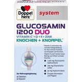 DOPPELHERZ Glucosamin 1200 Duo, hydrolyzed collagen, zinc, copper, manganese UK