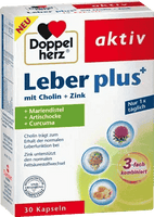 DOPPELHERZ liver plus, choline, zinc capsules UK