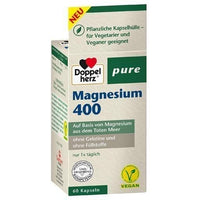 DOPPELHERZ Magnesium 400 pure capsules 60 pcs UK