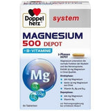 DOPPELHERZ Magnesium 500 depot tablets UK
