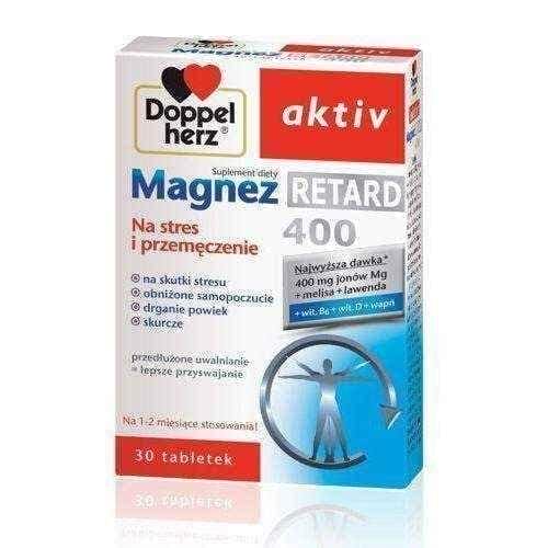 Doppelherz Magnesium Retard 400 x 30 tablets UK