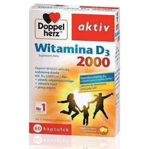 Doppelherz Vitamin D3 2000 x 60 capsules UK