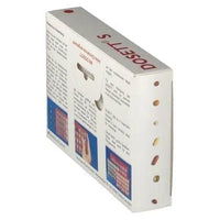 Dosette box, DOSETT S medicine cassette red UK