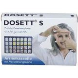 Dosette boxes, dosette box DOSETT S medicine cassette blue UK