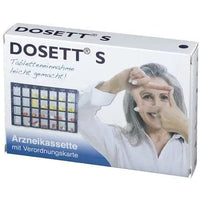 Dosette boxes, dosette box DOSETT S medicine cassette blue UK