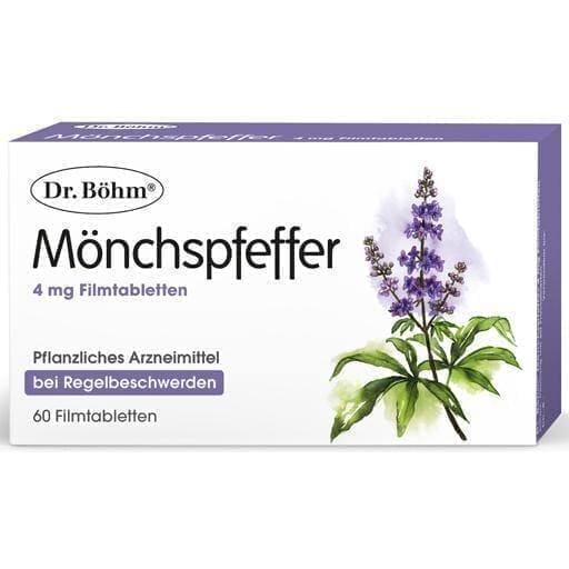 DR.BÖHM Mönchspfeffer 4 mg film-coated tablets 60 pcs for menstrual problems UK