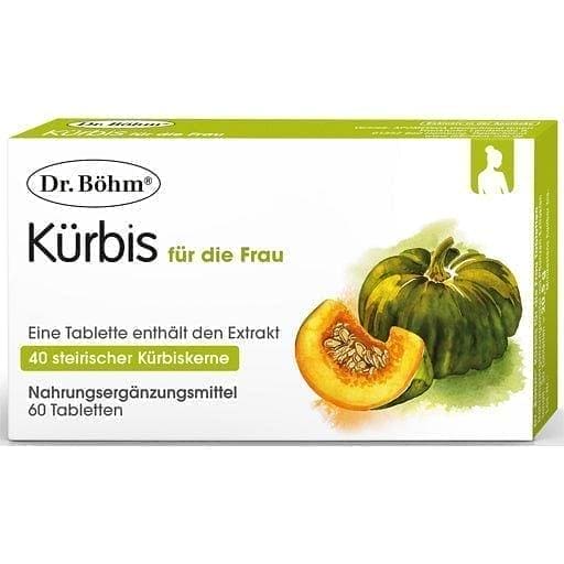 DR.BÖHM pumpkin for women, pumpkin seeds, soy extract UK