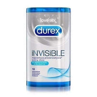 DUREX Invisible condoms for greater closeness x 10 pieces ultra-thin condoms Durex UK