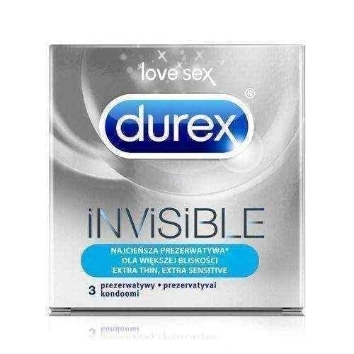 DUREX Invisible condoms for greater closeness x 3 pieces UK