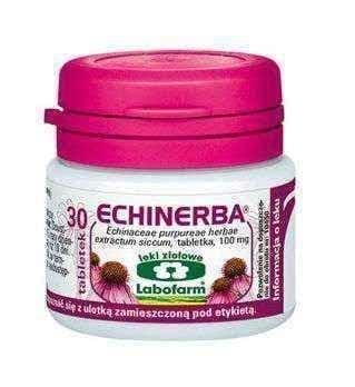 Echinerba 0.1 g x 30 tablets, dry extract of echinacea herb UK
