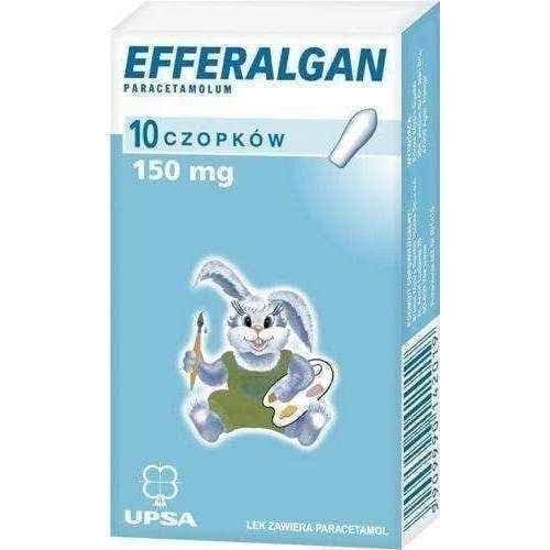 Efferalgan rectal 150mg x 10 pieces, fever treatment, fever in children UK