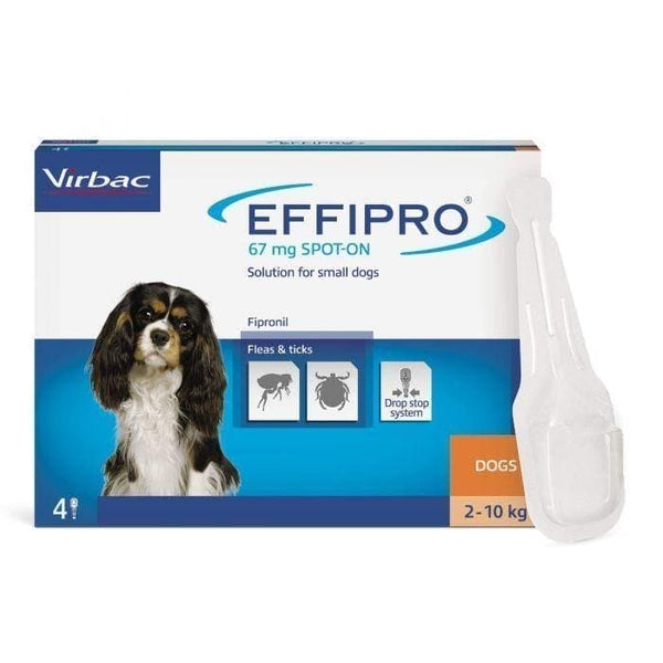 EFFIPRO 67 mg pip solution to drip for small dogs UK