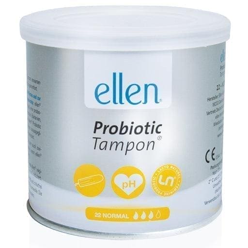 ELLEN Probiotic Tampon regular value pack lactic acid bacteria, natural vaginal flora UK