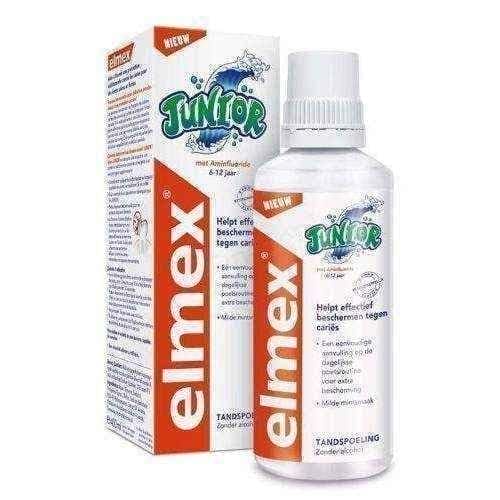 ELMEX Junior liquid mouthwash 6-12 400ml UK