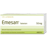 EMESAN, diphenhydramine hydrochloride, motion sickness, nausea UK