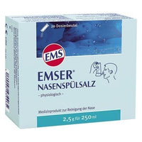 EMSER salt water nasal rinse physiological bag. UK