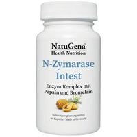 Enzyme complex, papain, bromelain, N-ZYMARASE Intest capsules UK