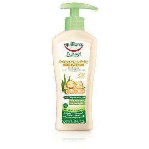 EQUILIBRA baby delicate soap for hands and face 250ml UK