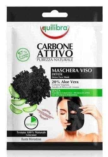 Equilibra Cleansing face mask with activated carbon x 1 piece UK