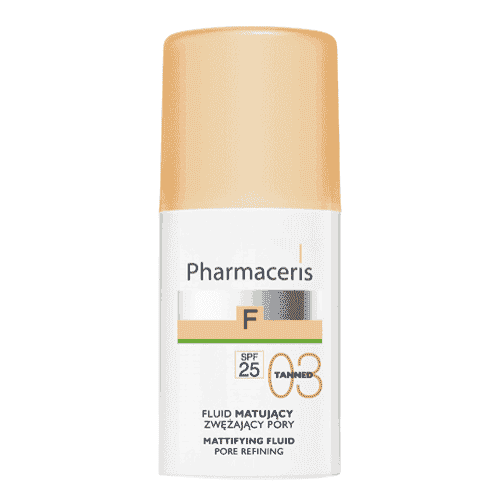 ERIS Pharmaceris F Fluid matting pores 03 Tanned SPF25 30ml UK