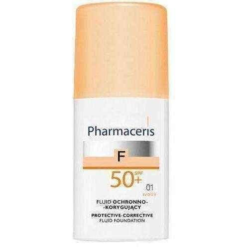 ERIS Pharmaceris F Protective Fluid SPF50 + Healing 01 Ivory 30ml UK