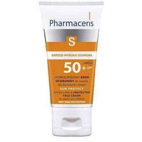 ERIS Pharmaceris S lipid protective cream to the face for adults and children SPF50 + 50ml UK