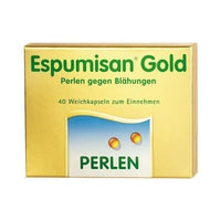 ESPUMISAN gold pearls simeticone against flatulence 40 pc UK