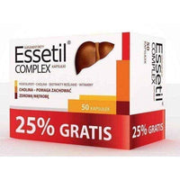 ESSETIL Complex x 40 capsules + 10 capsules Free, fatty liver, liver detox UK