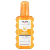 EUCERIN Sun Spray transparent SPF 50 200 ml for skin prone to acne UK