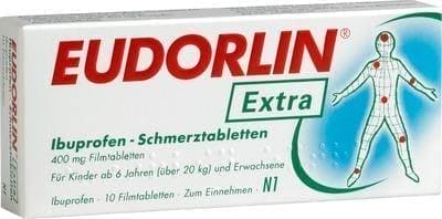 EUDORLIN extra ibuprofen pain tablet. 10 pc UK