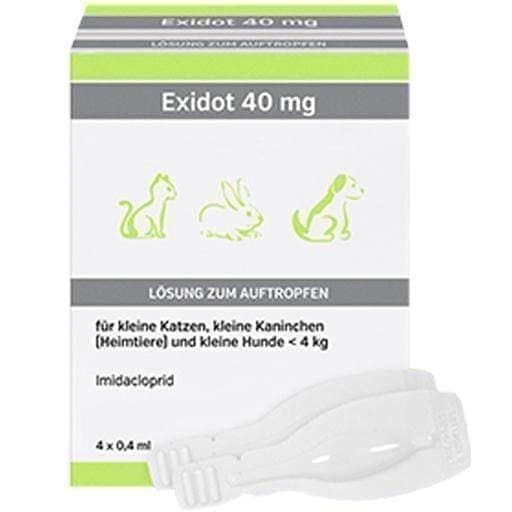 EXIDOT 40 mg solution for application for dogs, cats up to 4kg Ctenocephalides felis UK