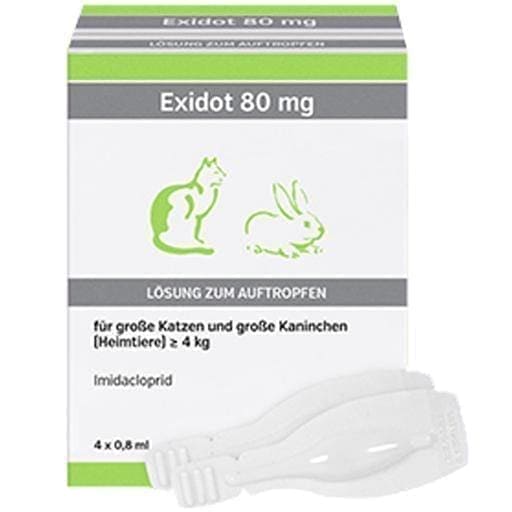 EXIDOT 80 mg solution for application for canine / cat over 4 kg 4X0.8 ml UK
