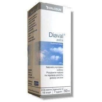 Extra DIAVAL drops 50ml positive impact on the regulation of blood sugar levels UK