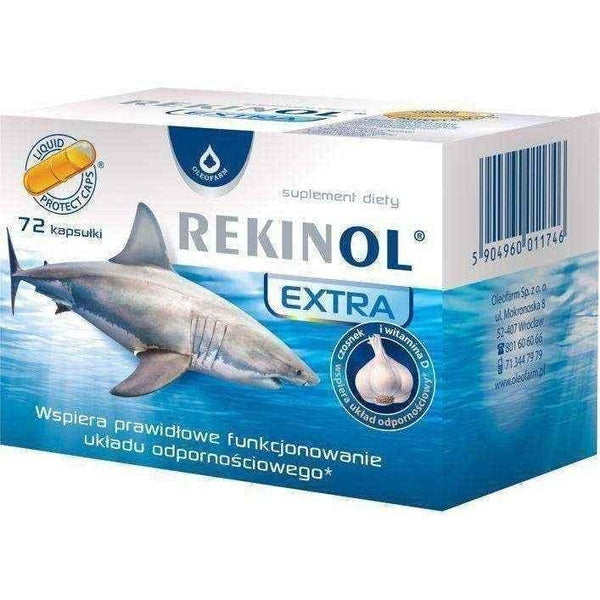 Extra Rekinol 72 x 500mg capsule, essential fatty acids UK