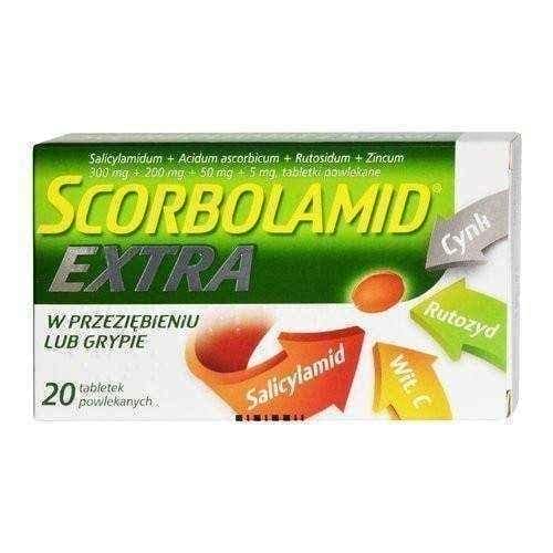 EXTRA Scorbolamid, salicylamide, rutoside, zinc and vitamin C UK