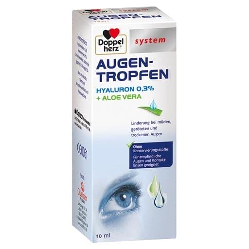 Eye Drops Hyaluronic Acid 0.3%, With aloe vera UK