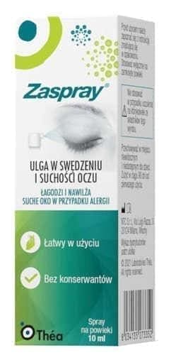 Eyelid spray, Zaspray, dry eye or allergies UK