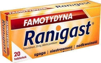 Famotidine Ranigast 20mg x 20 tablets UK