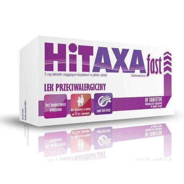 Fast Hitaxa x 10 5 mg tablets that disintegrate in the oral cavity, allergy treatment UK