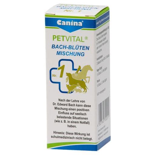 Feeding cats, dogs, horses, birds, rodents, Canina® PETVITAL® Bach Flower Mixture No. 1 UK