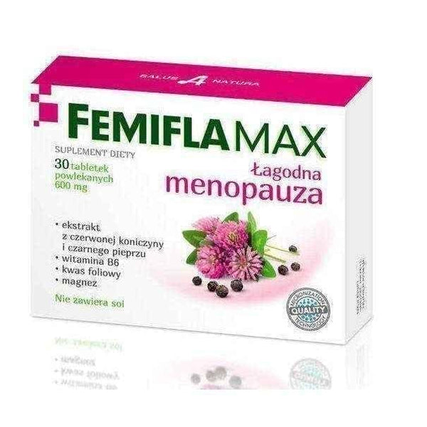 Femiflamax x 30 tablets, menopause symptoms UK