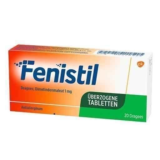 FENISTIL coated tablets 20 pc Fenistil dragees UK