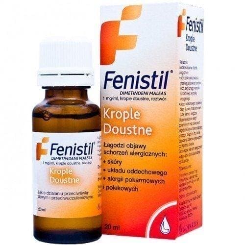FENISTIL drops 0.001g / ml 20ml for infant, babes UK