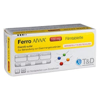 FERRO AIWA 100 mg, iron(ii) sulfate,treating iron deficiency UK