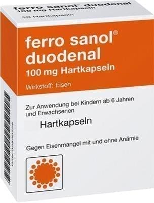 FERRO SANOL duodenal hard capsules with coated pell. 50 pc UK