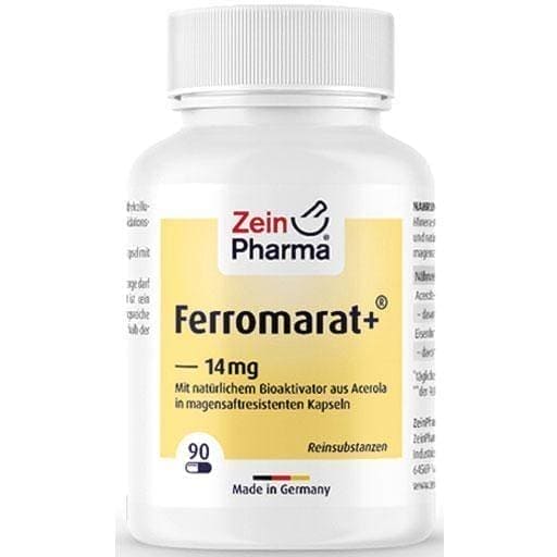 FERROMARAT iron fumarate + acerola gastric juices capsules 90 pcs UK