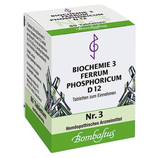Ferrum phosphoricum D 12, BIOCHEMIE 3 tablets UK