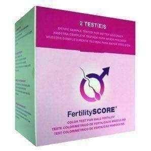 FERTILITYSCORE - fertility test for men x 2 pcs. fertility test for men, ivf procedure, spermcheck UK