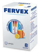 FERVEX x 8 sachets, colds and flu UK