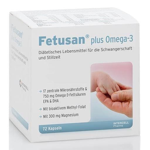 FETUSAN plus Omega-3 capsules 72 pcs for pregnancy, breastfeeding UK